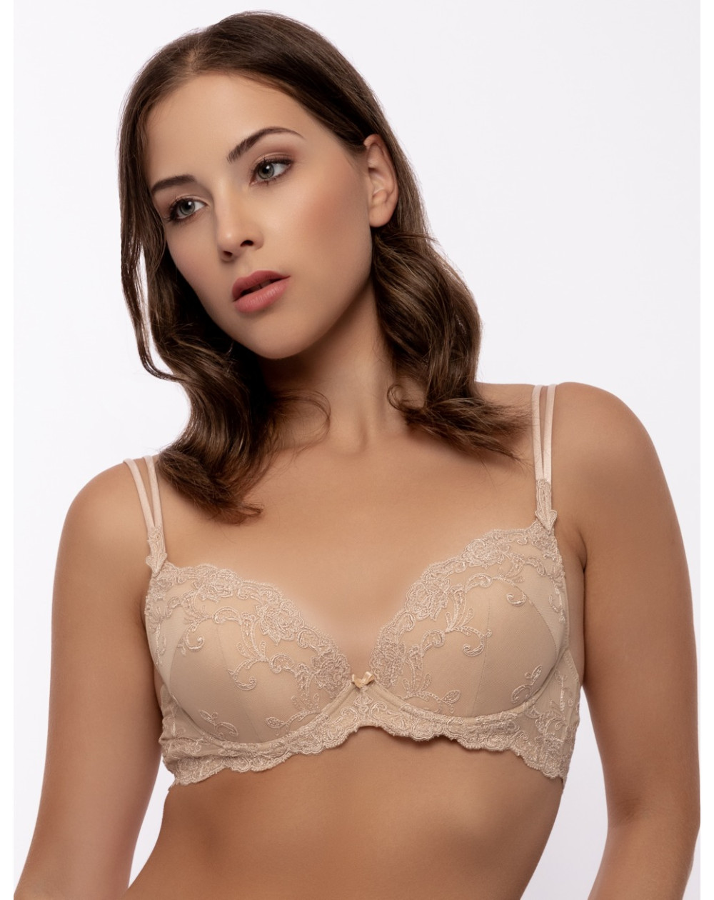 AMBRA Soutien Gorge Push Up Nude